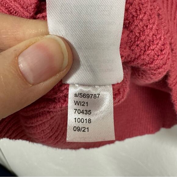 Ann Taylor Ribbed Knit Oversized Sweater Womens XL Mock Neck Slouchy Fall Preppy - Picture 7 of 10